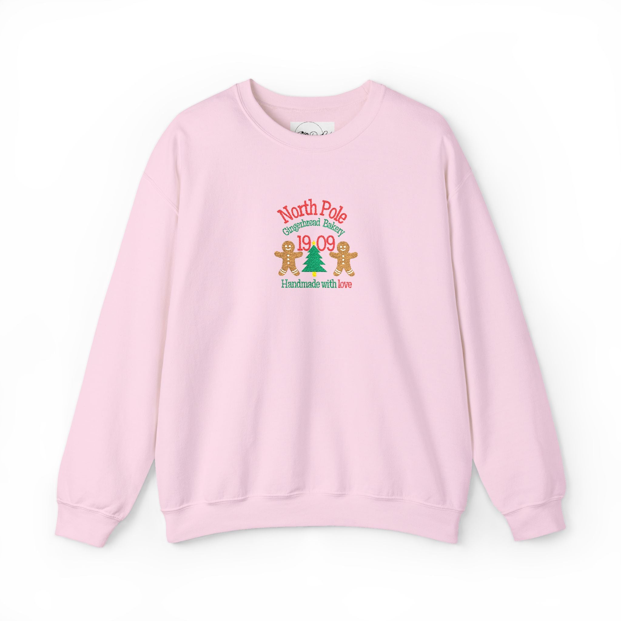Embroidered North Pole Gingerbread | Adult Unisex | Christmas Sweatshirt