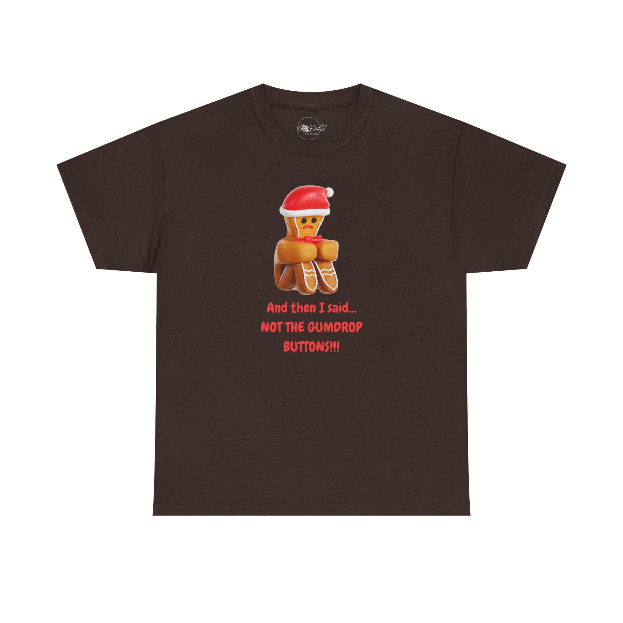 Gumdrop Button Gingerbread | Adult Unisex | Christmas T-Shirt