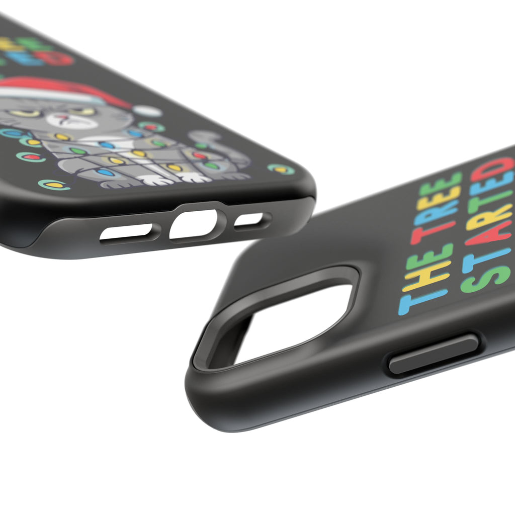 Christmas Funny Cat Case | iPhone Samsung | Christmas Phone Case