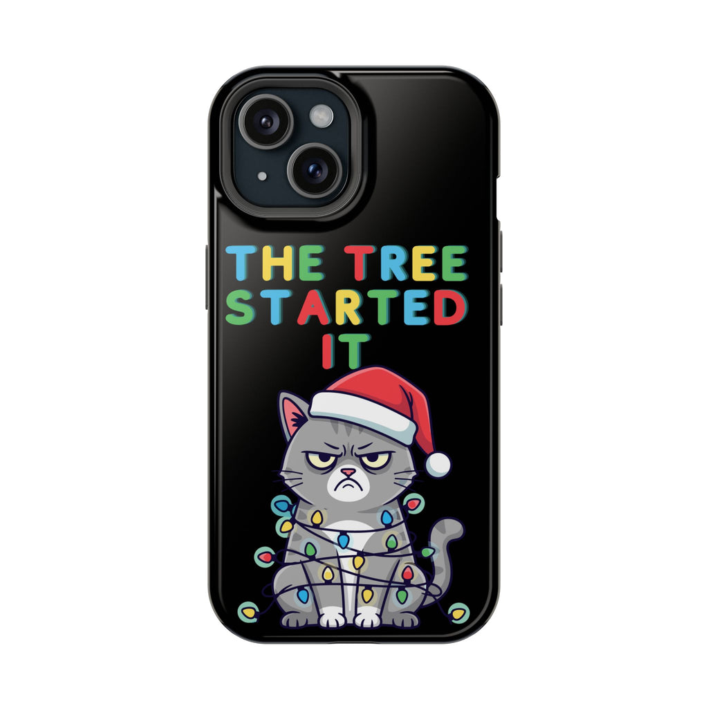 Christmas Funny Cat Case | iPhone Samsung | Christmas Phone Case