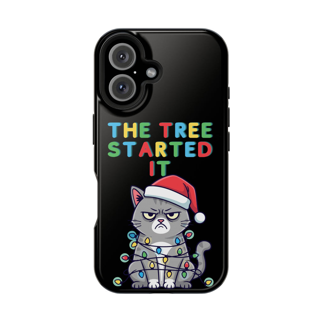 Christmas Funny Cat Case | iPhone Samsung | Christmas Phone Case