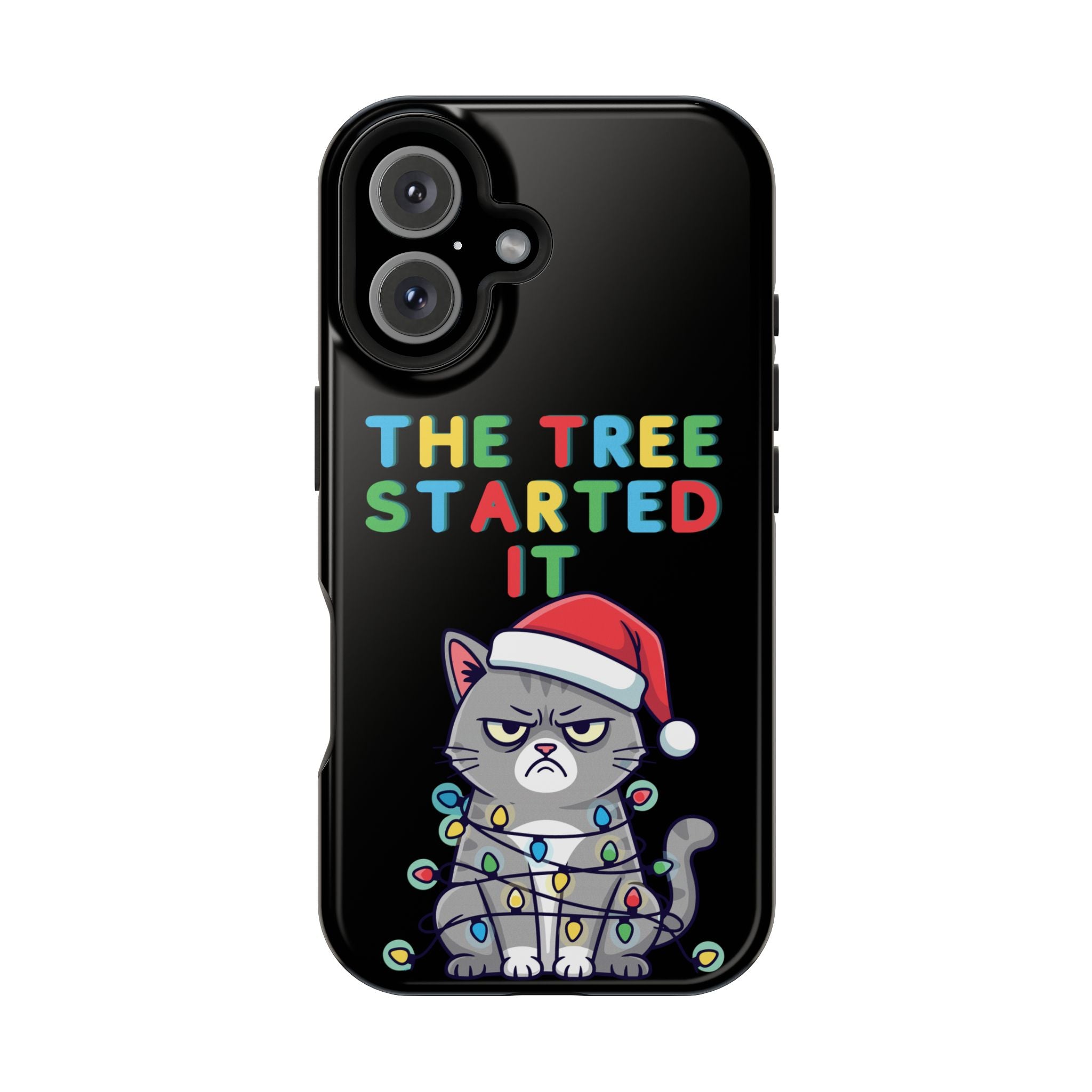 Christmas Funny Cat Case | iPhone Samsung | Christmas Phone Case