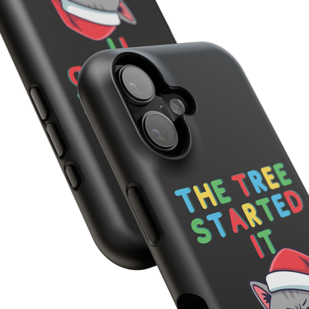 Christmas Funny Cat Case | iPhone Samsung | Christmas Phone Case