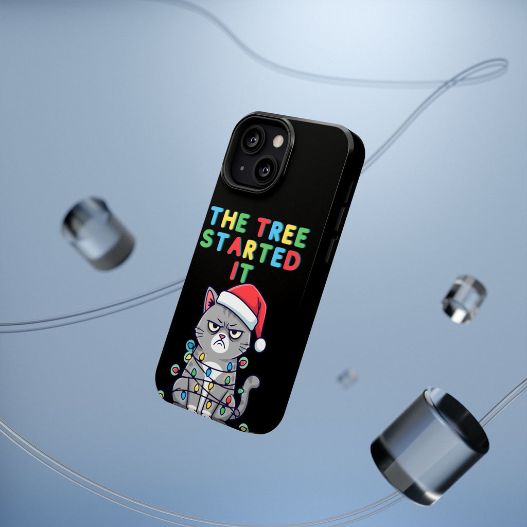 Christmas Funny Cat Case | iPhone Samsung | Christmas Phone Case
