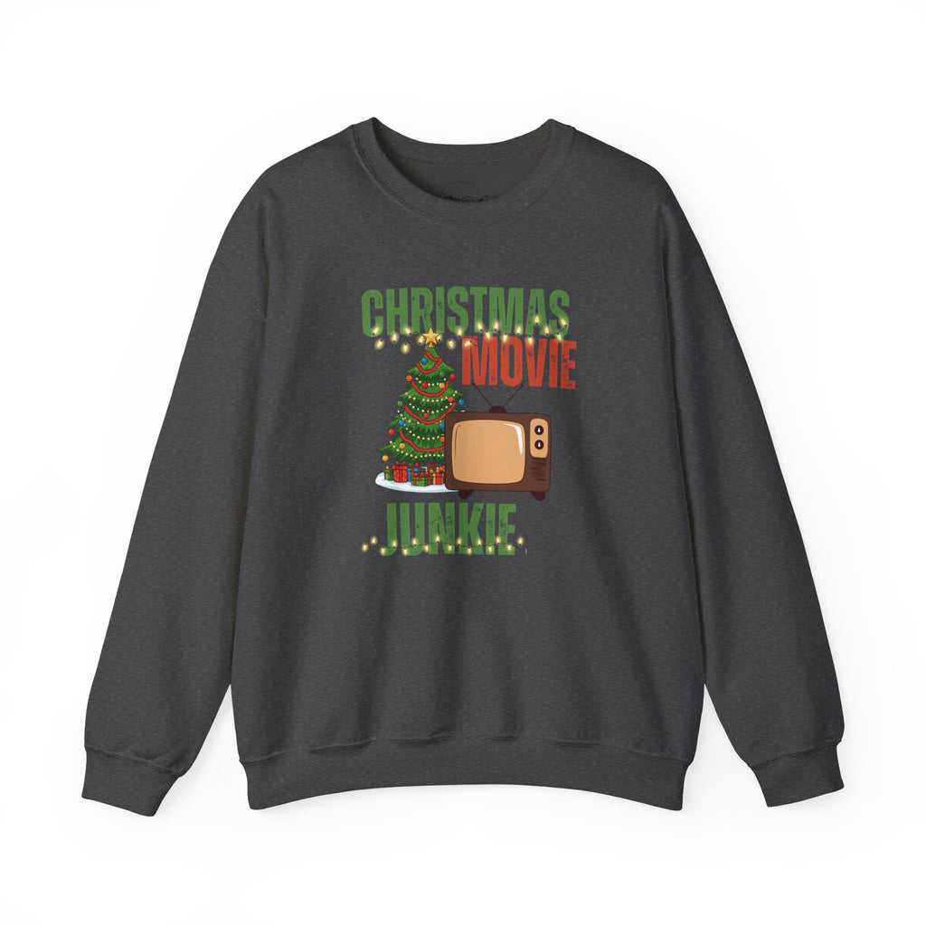 Christmas Movie Junkie | Adult Unisex | Crewneck Sweatshirt