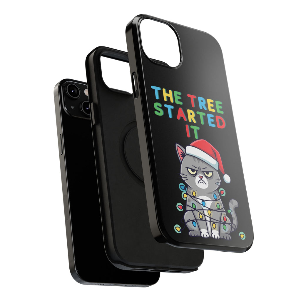 Christmas Funny Cat Case | iPhone Samsung | Christmas Phone Case