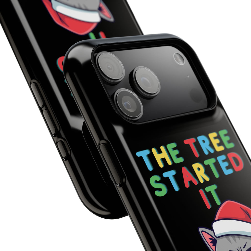 Christmas Funny Cat Case | iPhone Samsung | Christmas Phone Case