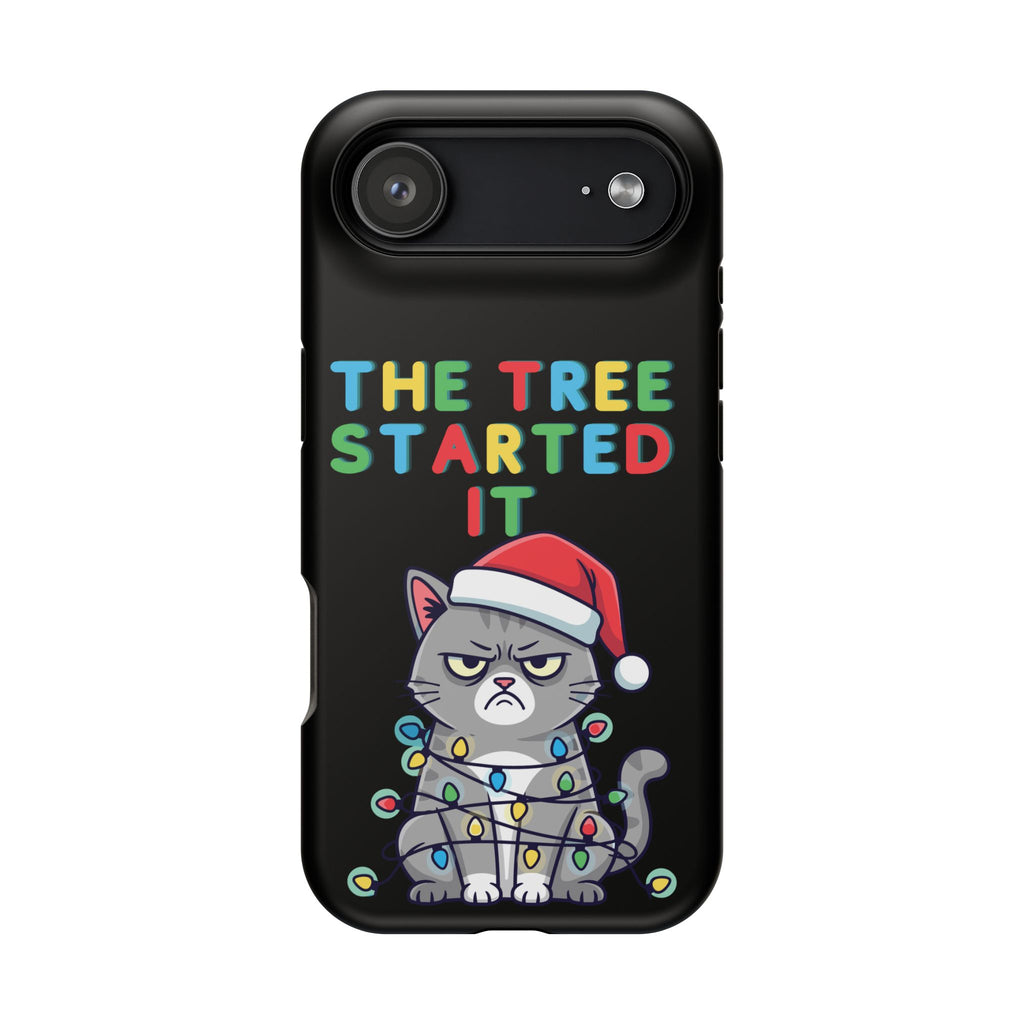 Christmas Funny Cat Case | iPhone Samsung | Christmas Phone Case