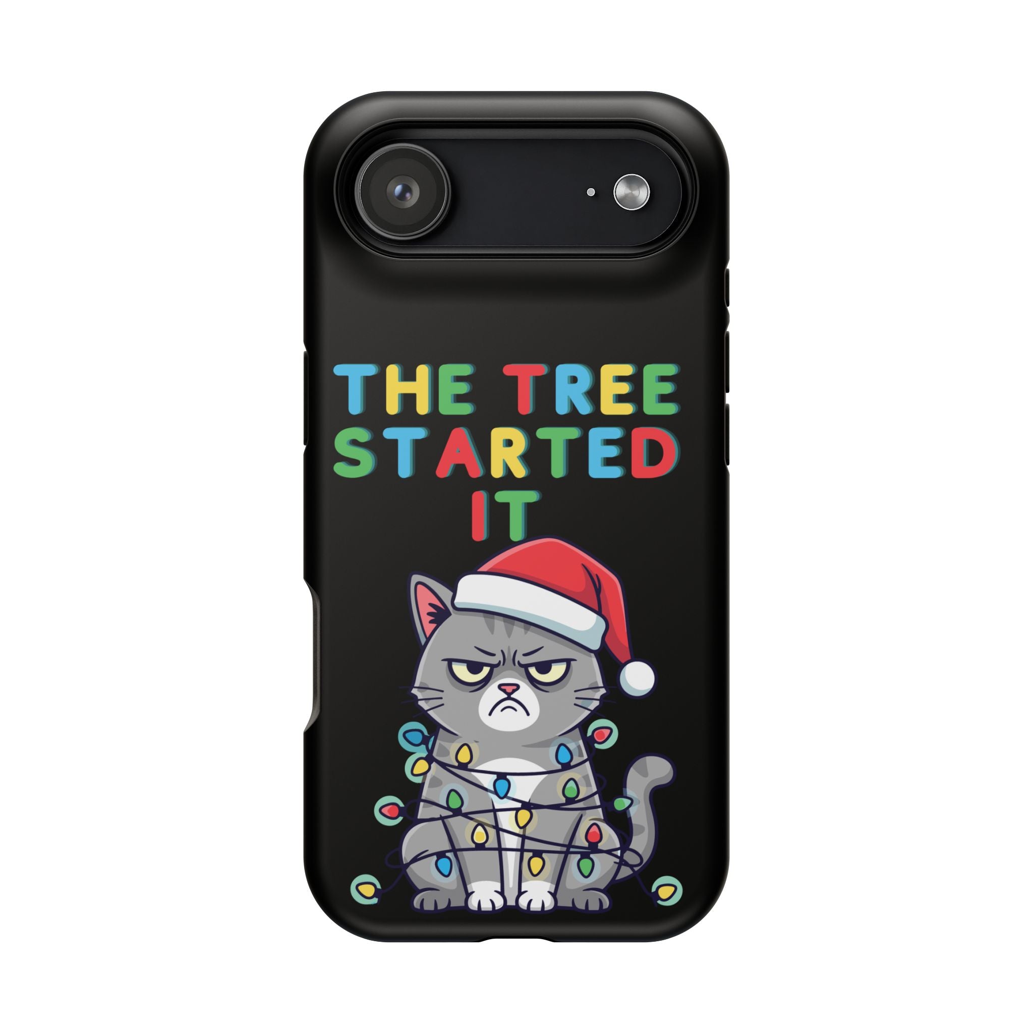 Christmas Funny Cat Case | iPhone Samsung | Christmas Phone Case