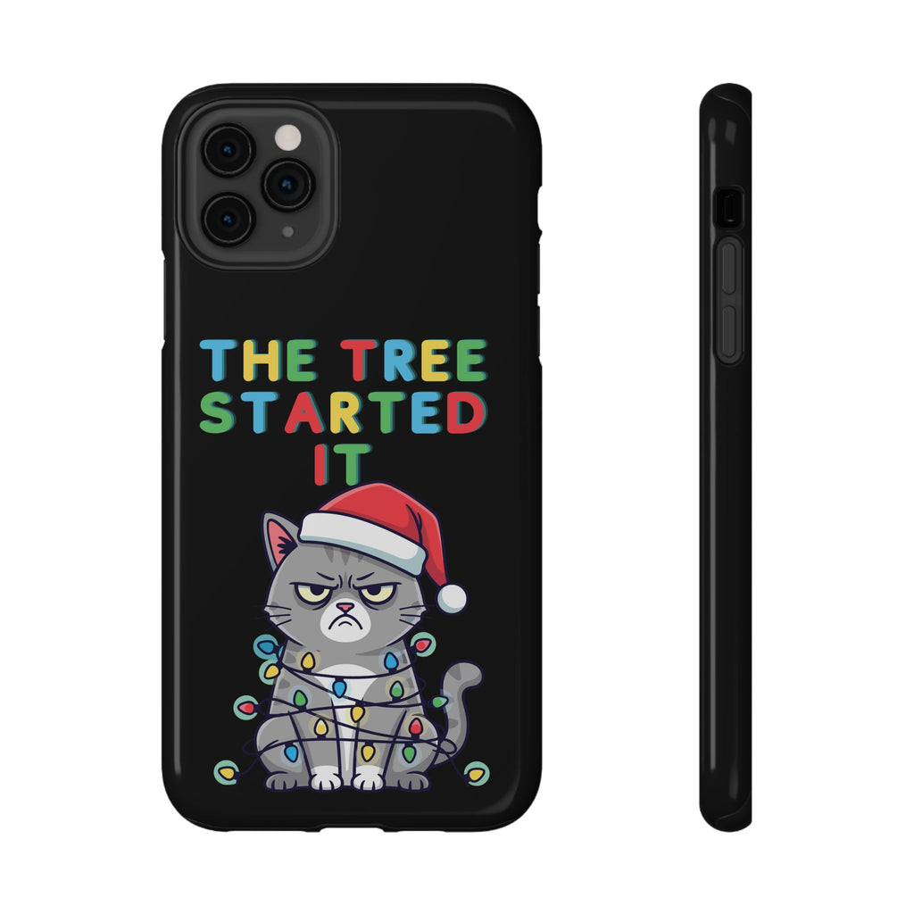 Christmas Funny Cat Case | iPhone Samsung | Christmas Phone Case
