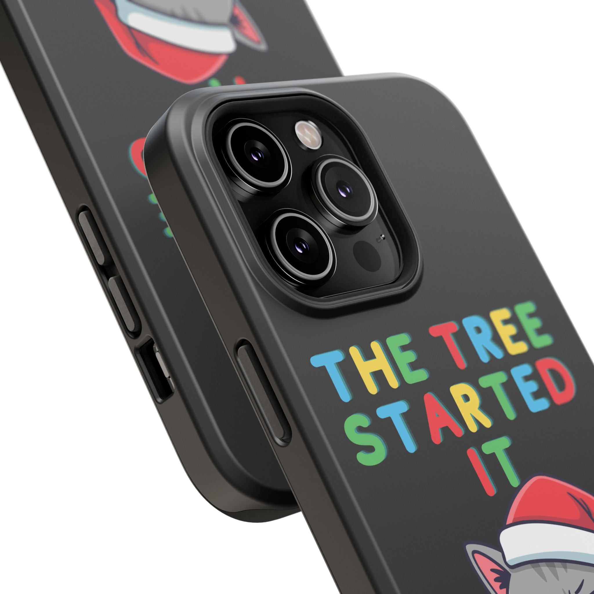 Christmas Funny Cat Case | iPhone Samsung | Christmas Phone Case