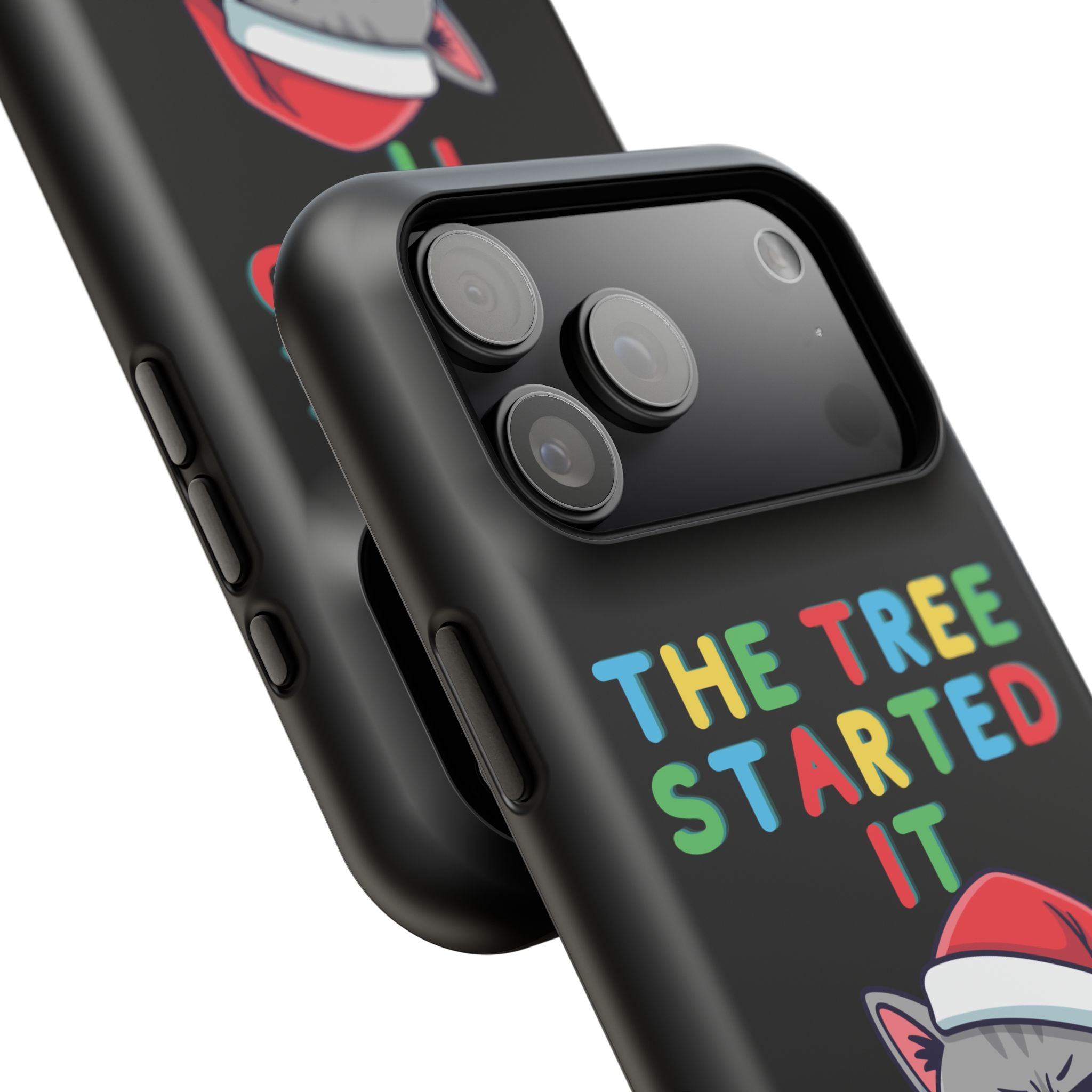 Christmas Funny Cat Case | iPhone Samsung | Christmas Phone Case