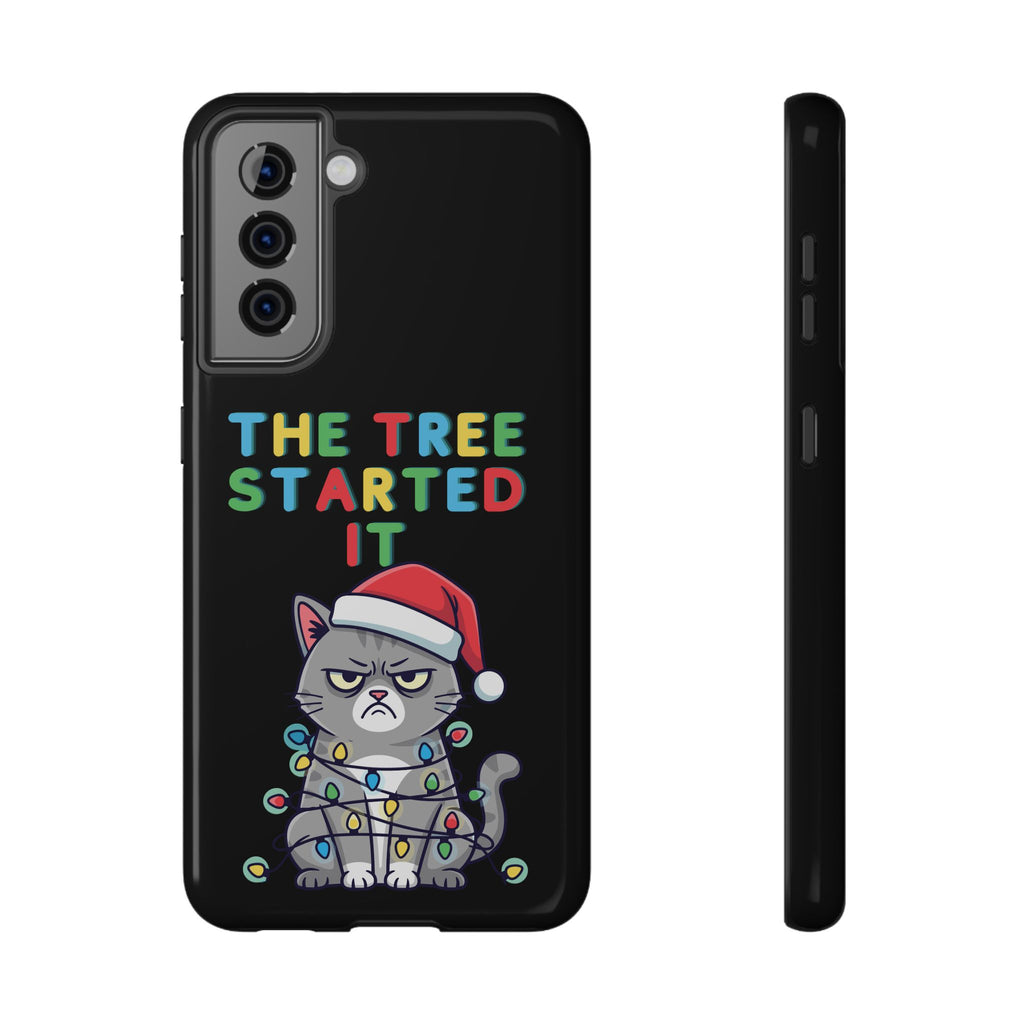 Christmas Funny Cat Case | iPhone Samsung | Christmas Phone Case