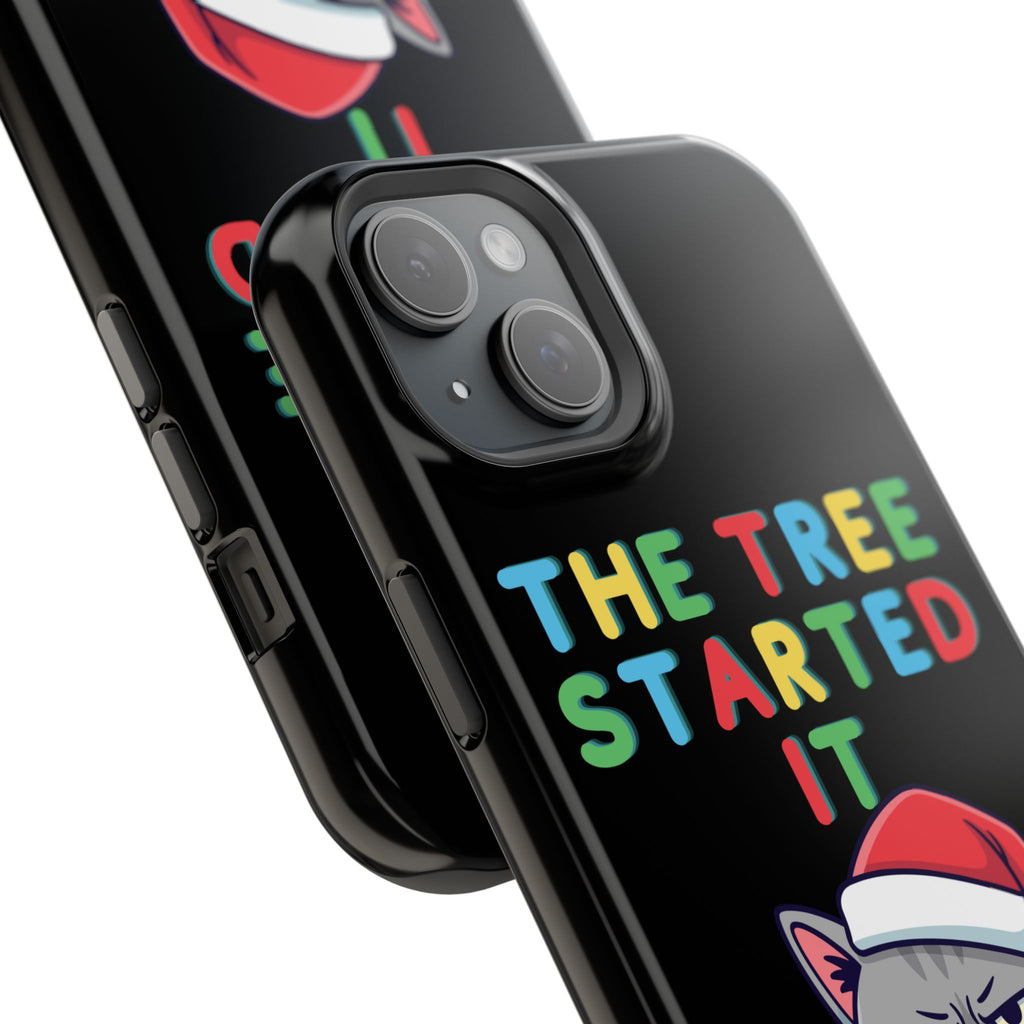 Christmas Funny Cat Case | iPhone Samsung | Christmas Phone Case