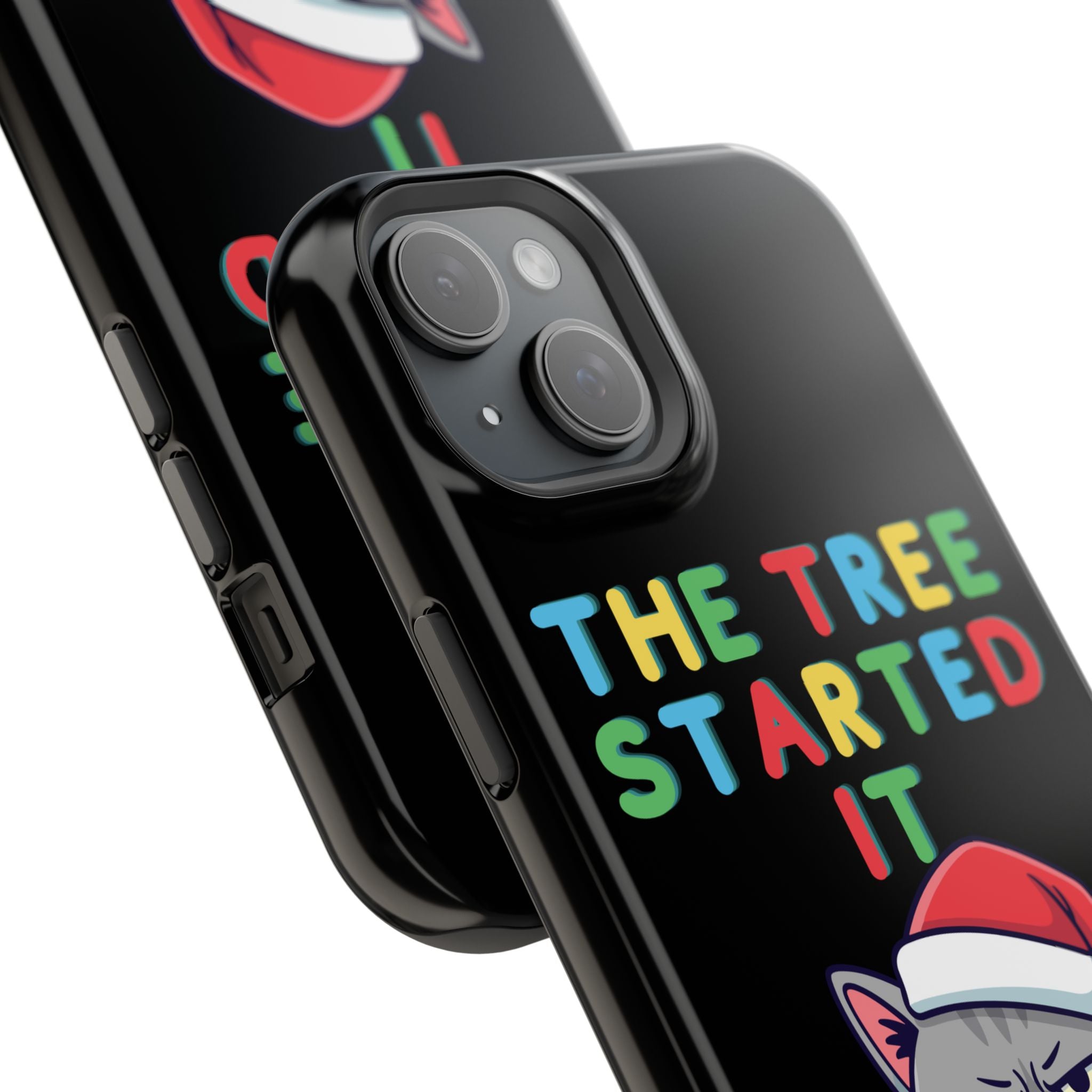 Christmas Funny Cat Case | iPhone Samsung | Christmas Phone Case