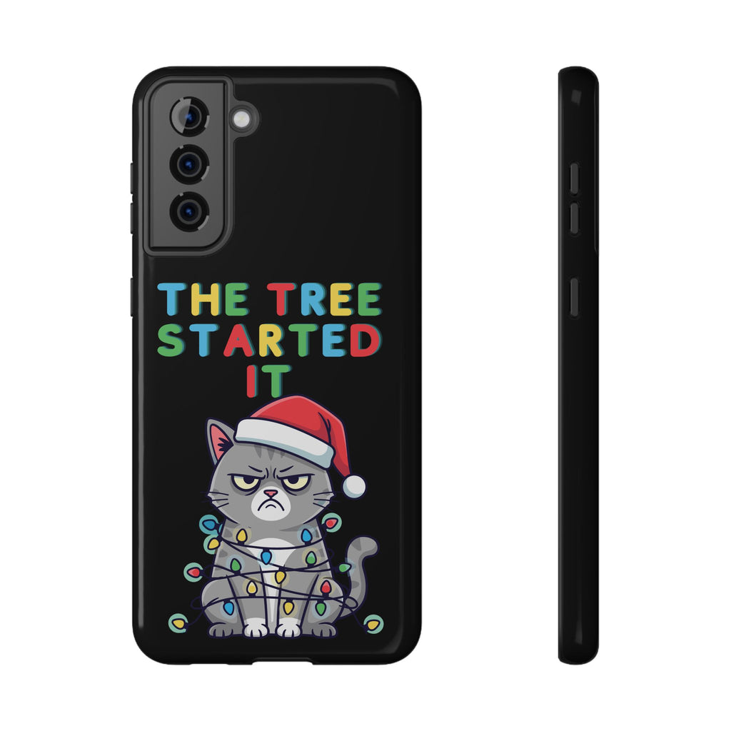 Christmas Funny Cat Case | iPhone Samsung | Christmas Phone Case