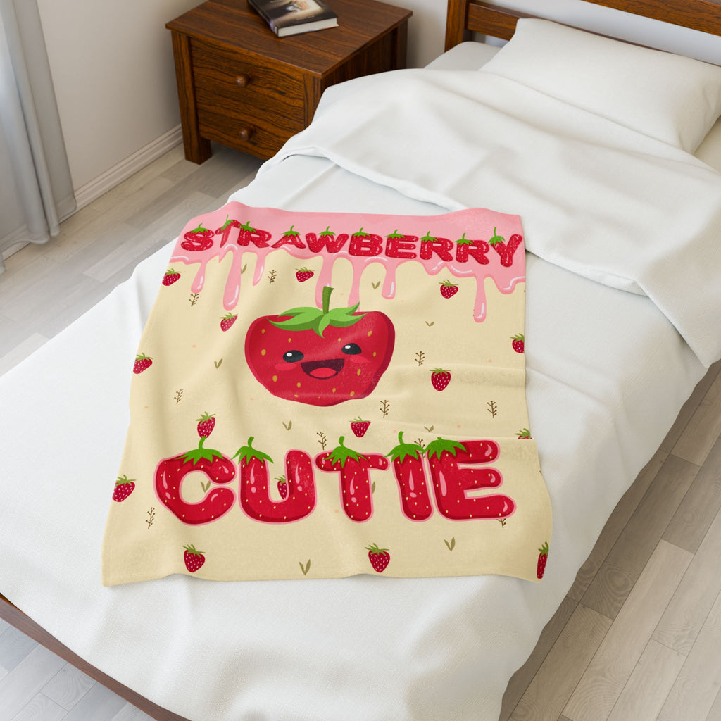 Strawberry Cutie | Baby | Plush Blanket