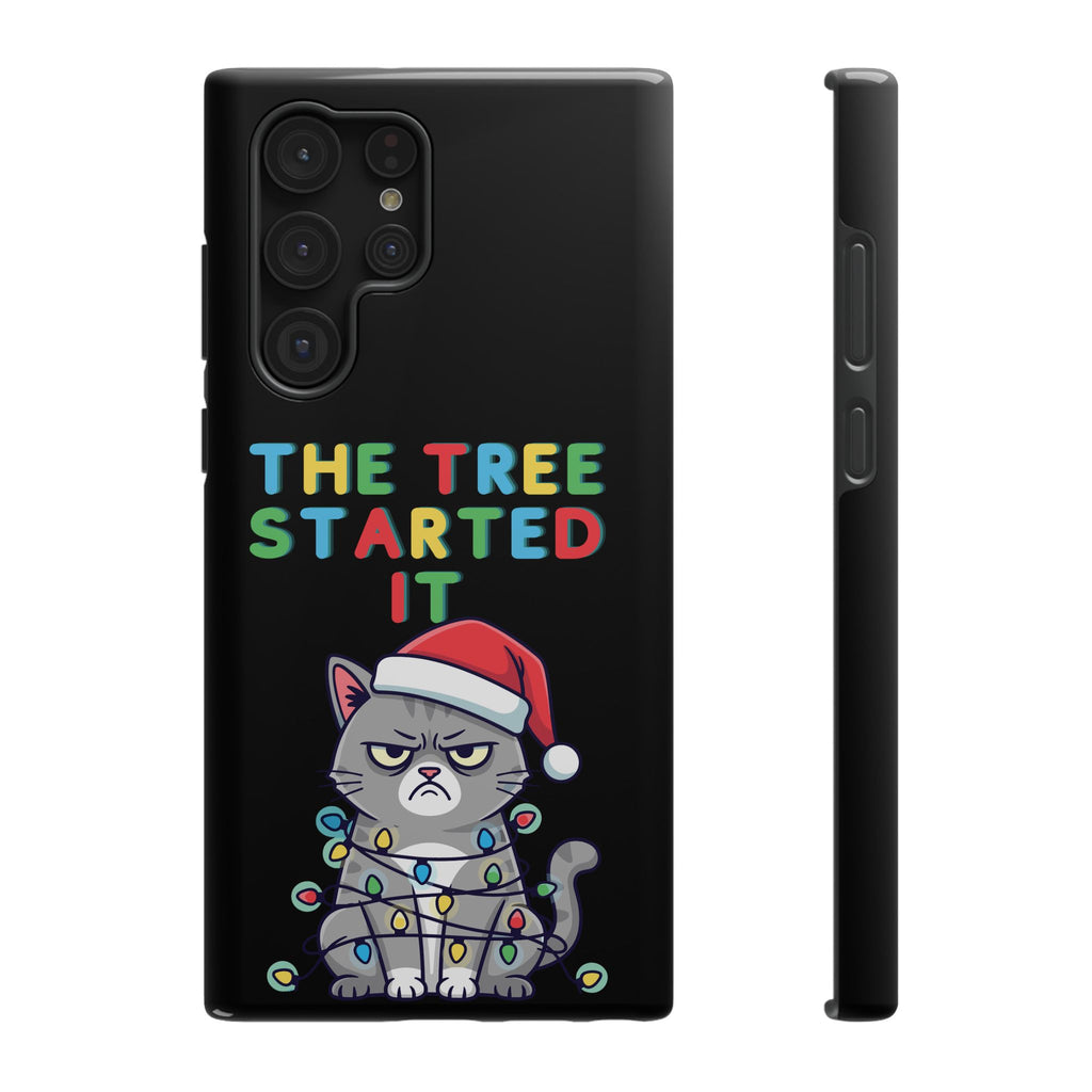 Christmas Funny Cat Case | iPhone Samsung | Christmas Phone Case