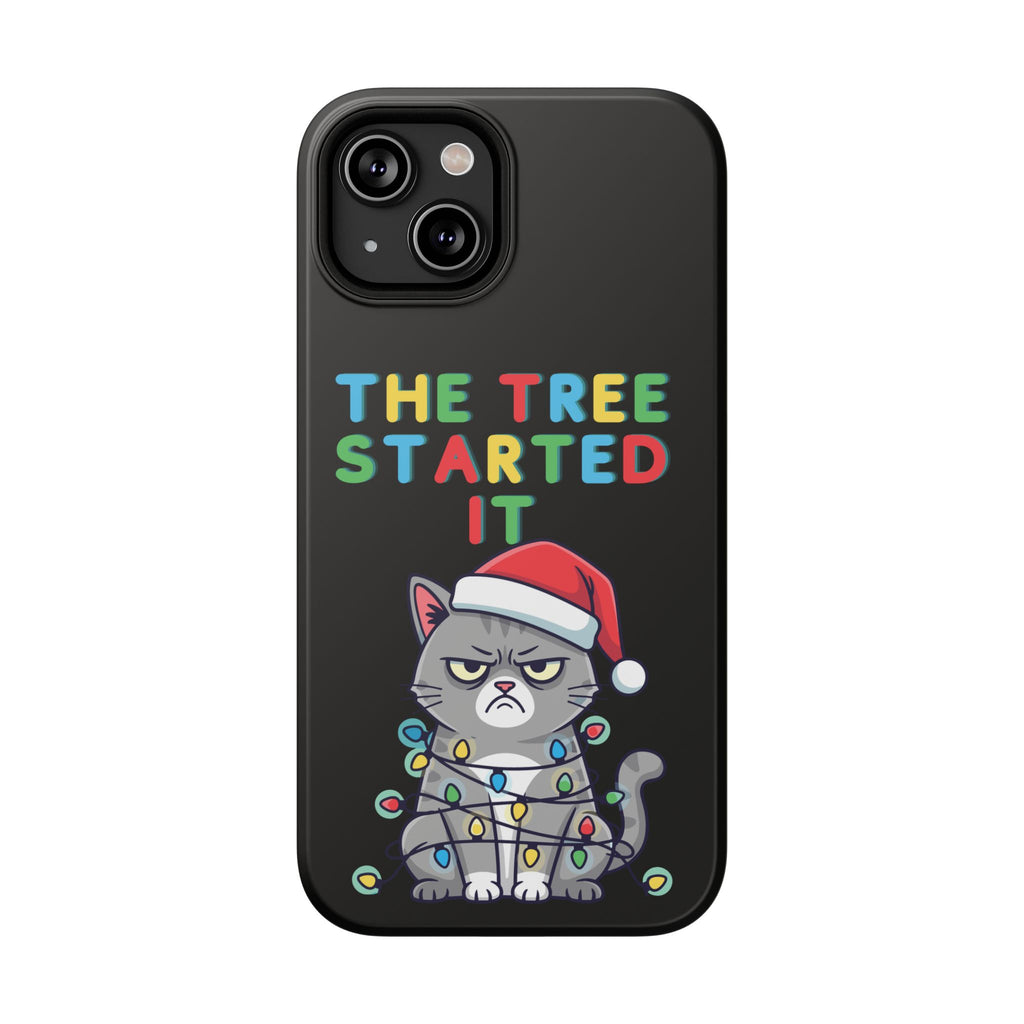 Christmas Funny Cat Case | iPhone Samsung | Christmas Phone Case