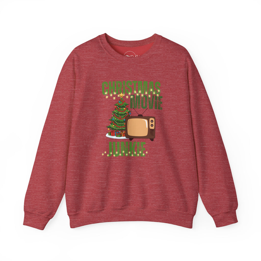 Christmas Movie Junkie | Adult Unisex | Crewneck Sweatshirt