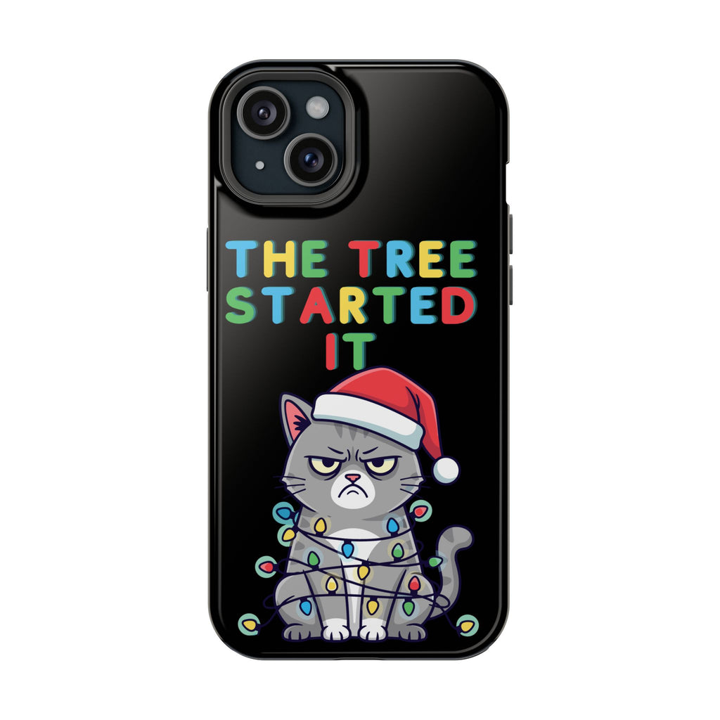 Christmas Funny Cat Case | iPhone Samsung | Christmas Phone Case