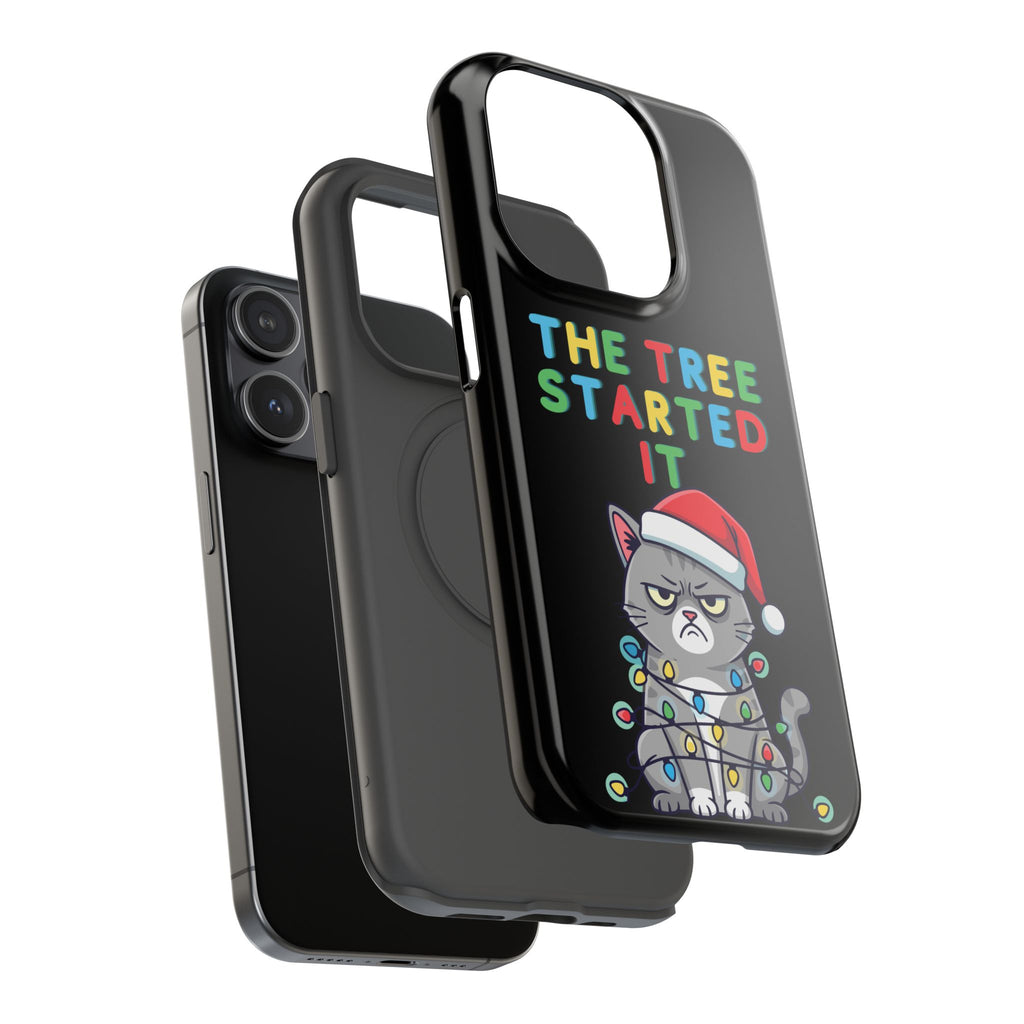 Christmas Funny Cat Case | iPhone Samsung | Christmas Phone Case