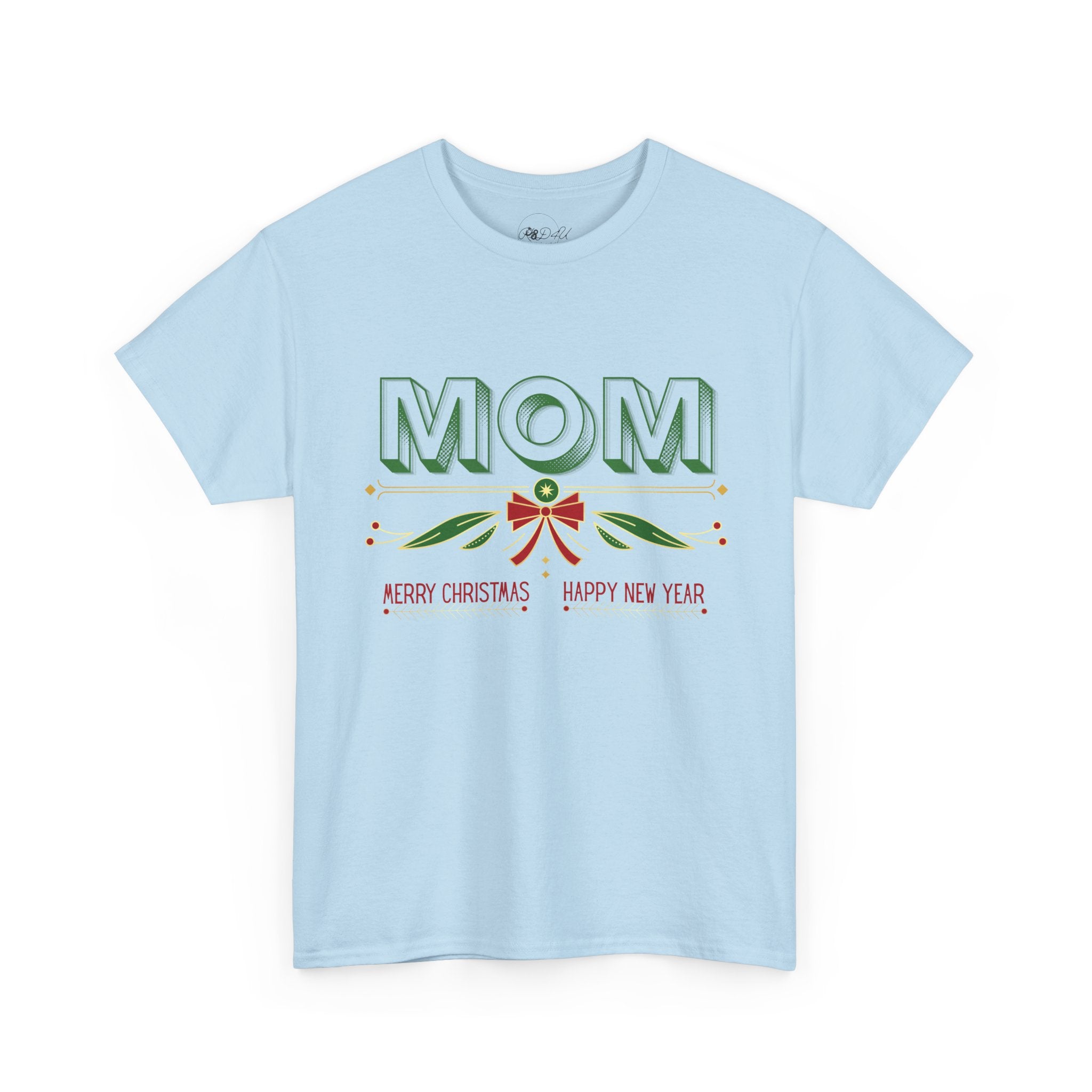 Mom The Bow | Adult Unisex | Minimalist Christmas T-Shirt