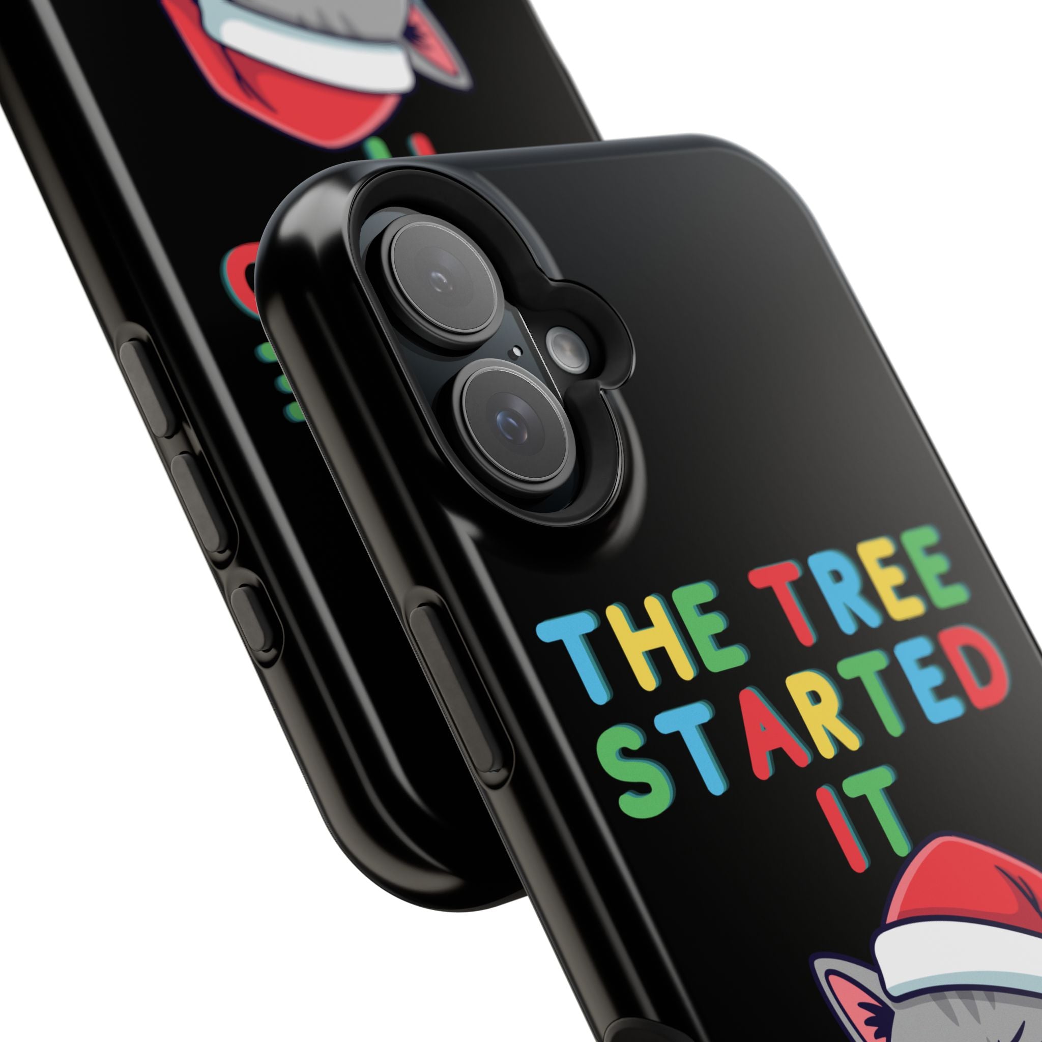 Christmas Funny Cat Case | iPhone Samsung | Christmas Phone Case