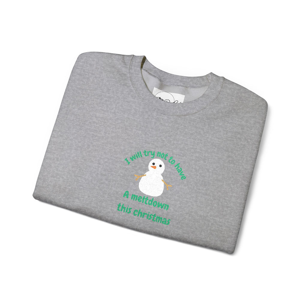 Meltdown Snowman | Adult Unisex | Christmas Sweatshirt