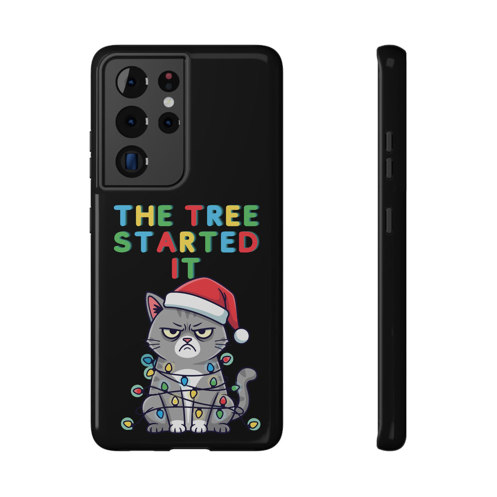 Christmas Funny Cat Case | iPhone Samsung | Christmas Phone Case