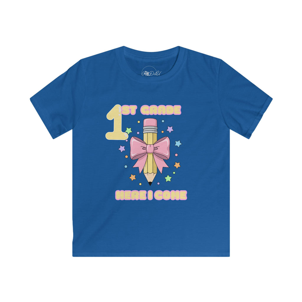 First Grade Here I Come | Youth Unisex | School T-Shirt