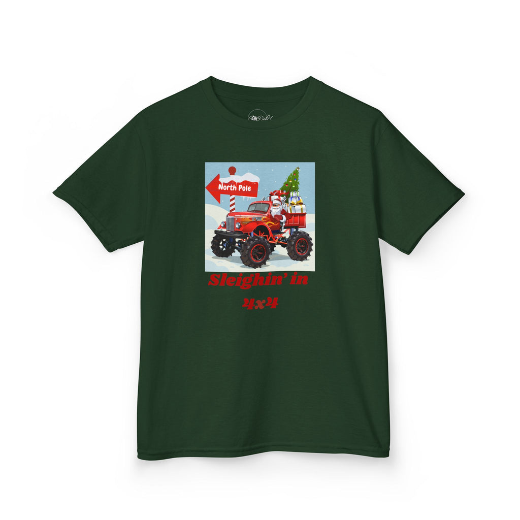 4x4 Sleighin | Youth Unisex | Christmas T-Shirt