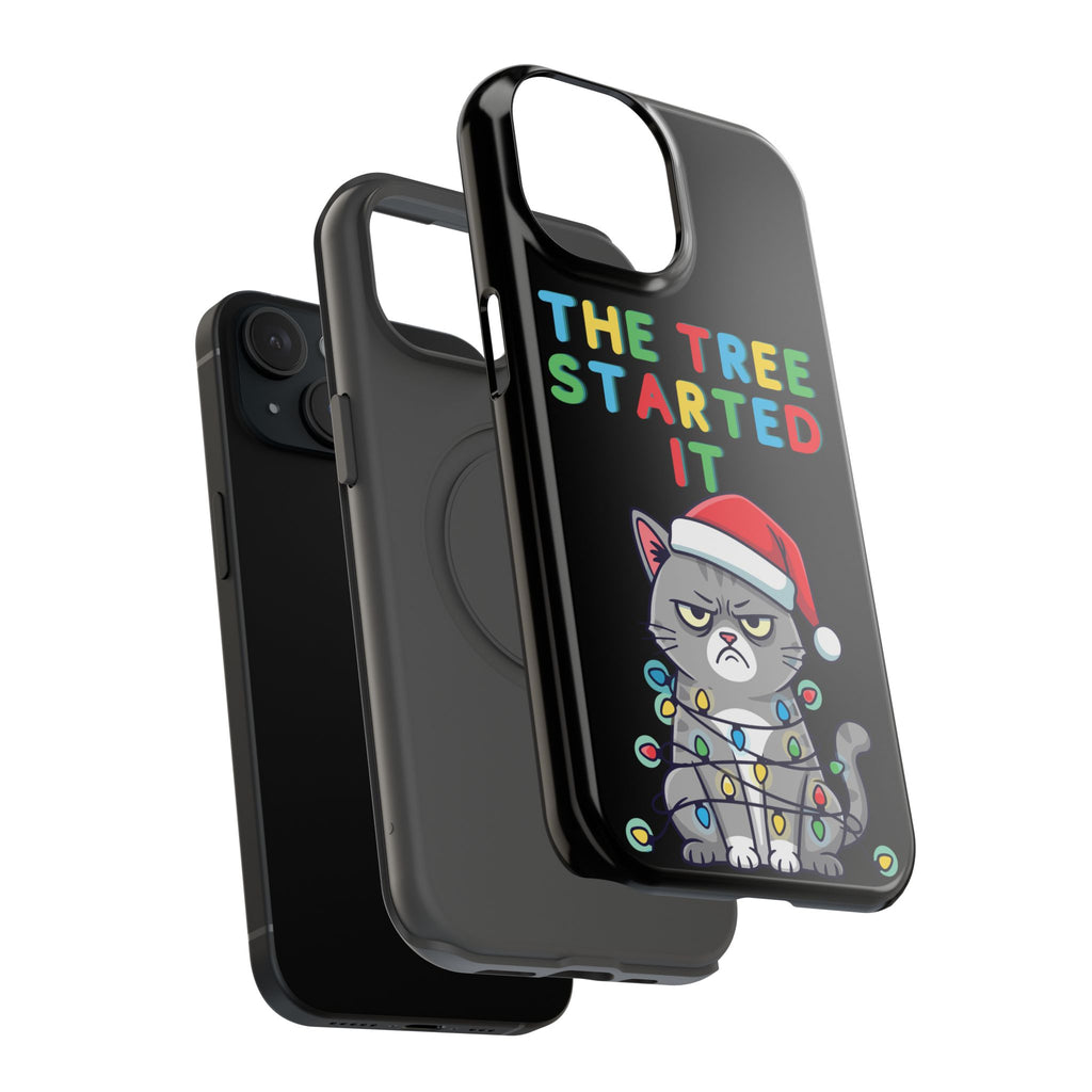 Christmas Funny Cat Case | iPhone Samsung | Christmas Phone Case
