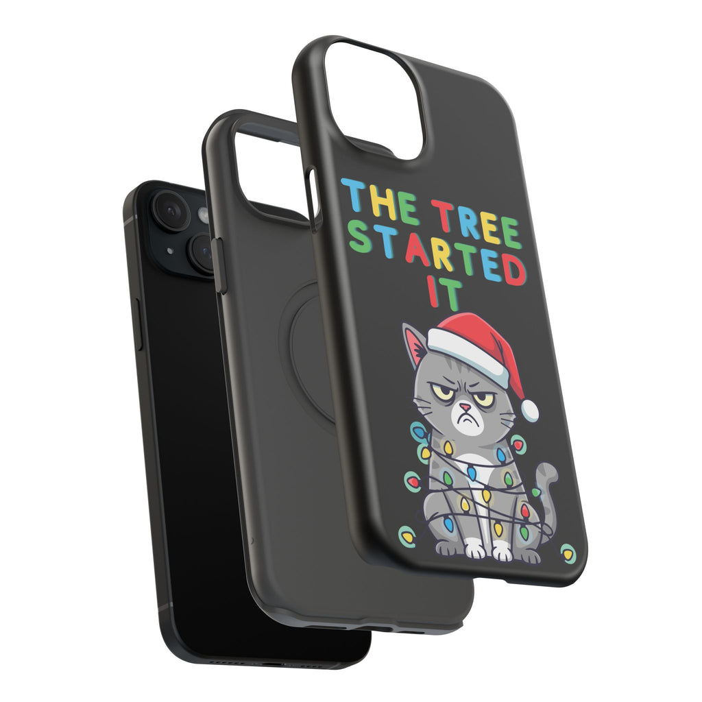 Christmas Funny Cat Case | iPhone Samsung | Christmas Phone Case