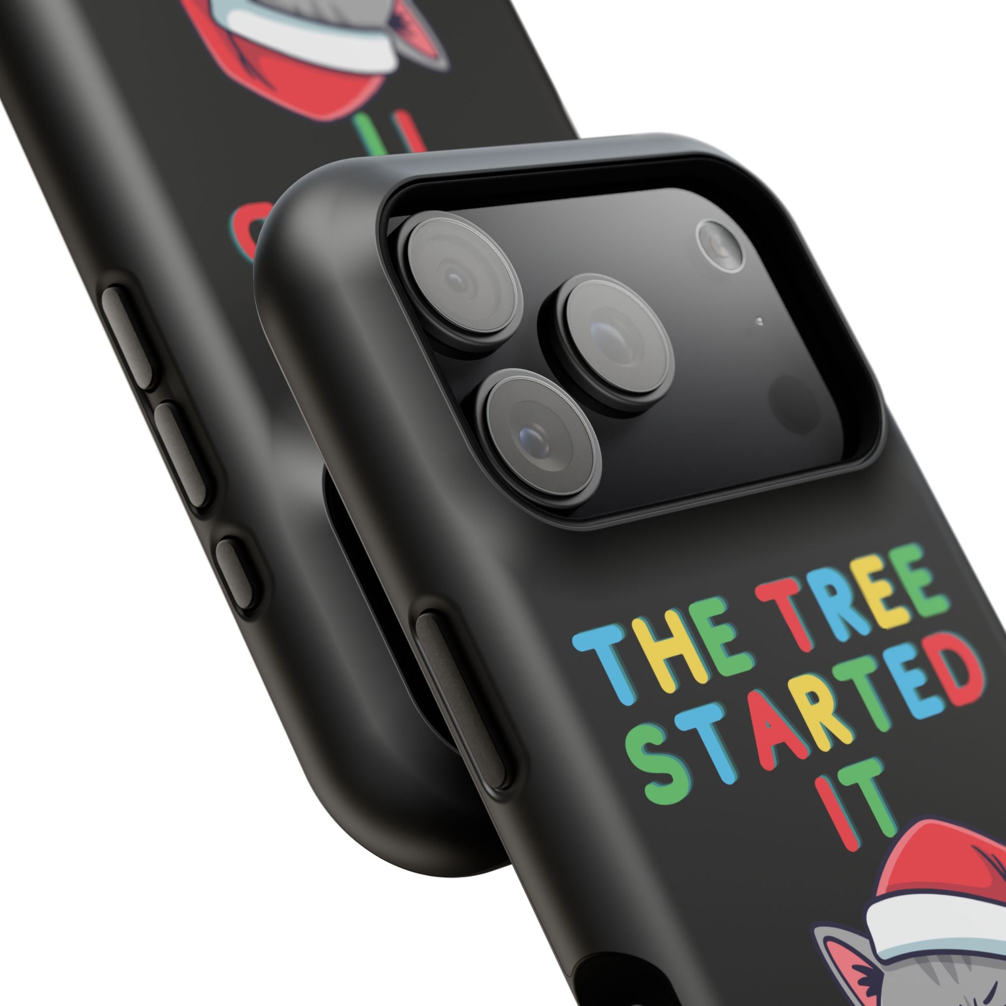 Christmas Funny Cat Case | iPhone Samsung | Christmas Phone Case