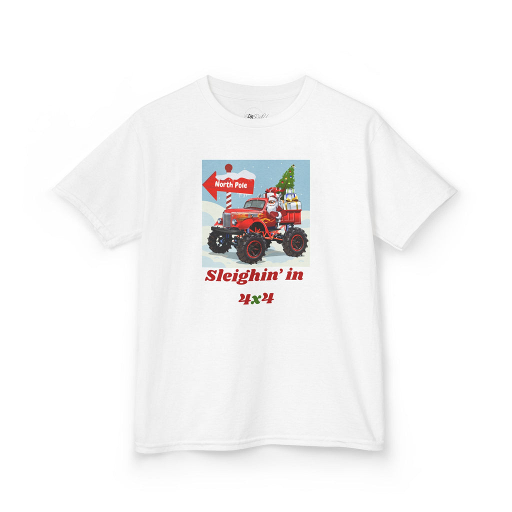 4x4 Sleighin | Youth Unisex | Christmas T-Shirt