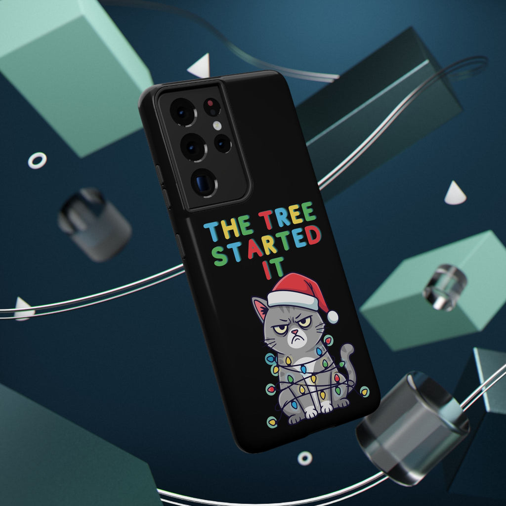 Christmas Funny Cat Case | iPhone Samsung | Christmas Phone Case