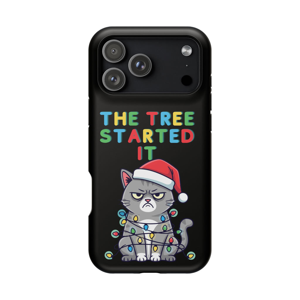 Christmas Funny Cat Case | iPhone Samsung | Christmas Phone Case