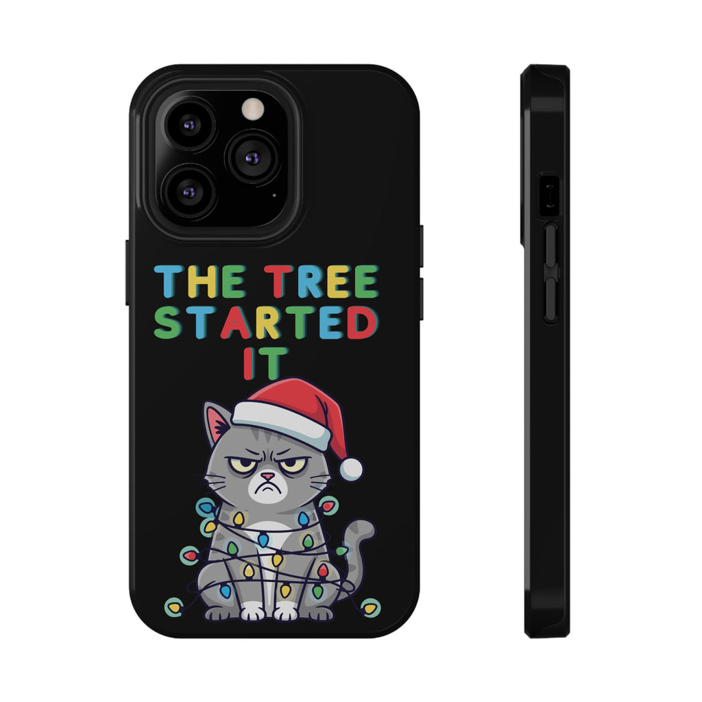 Christmas Funny Cat Case | iPhone Samsung | Christmas Phone Case