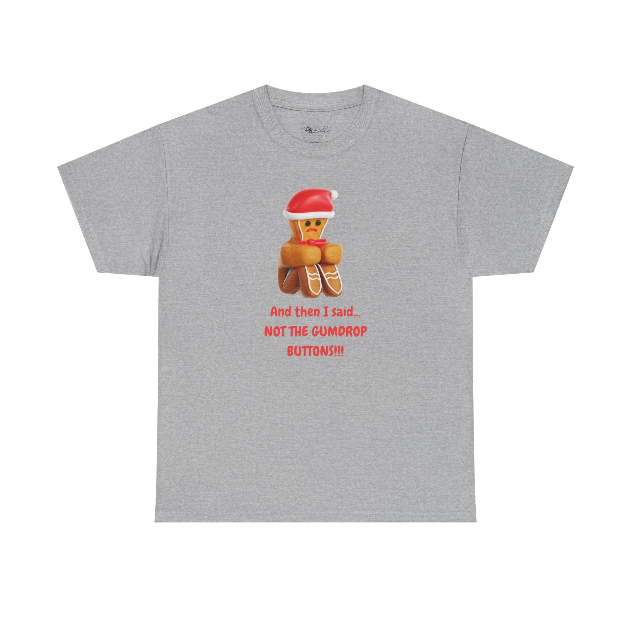 Gumdrop Button Gingerbread | Adult Unisex | Christmas T-Shirt