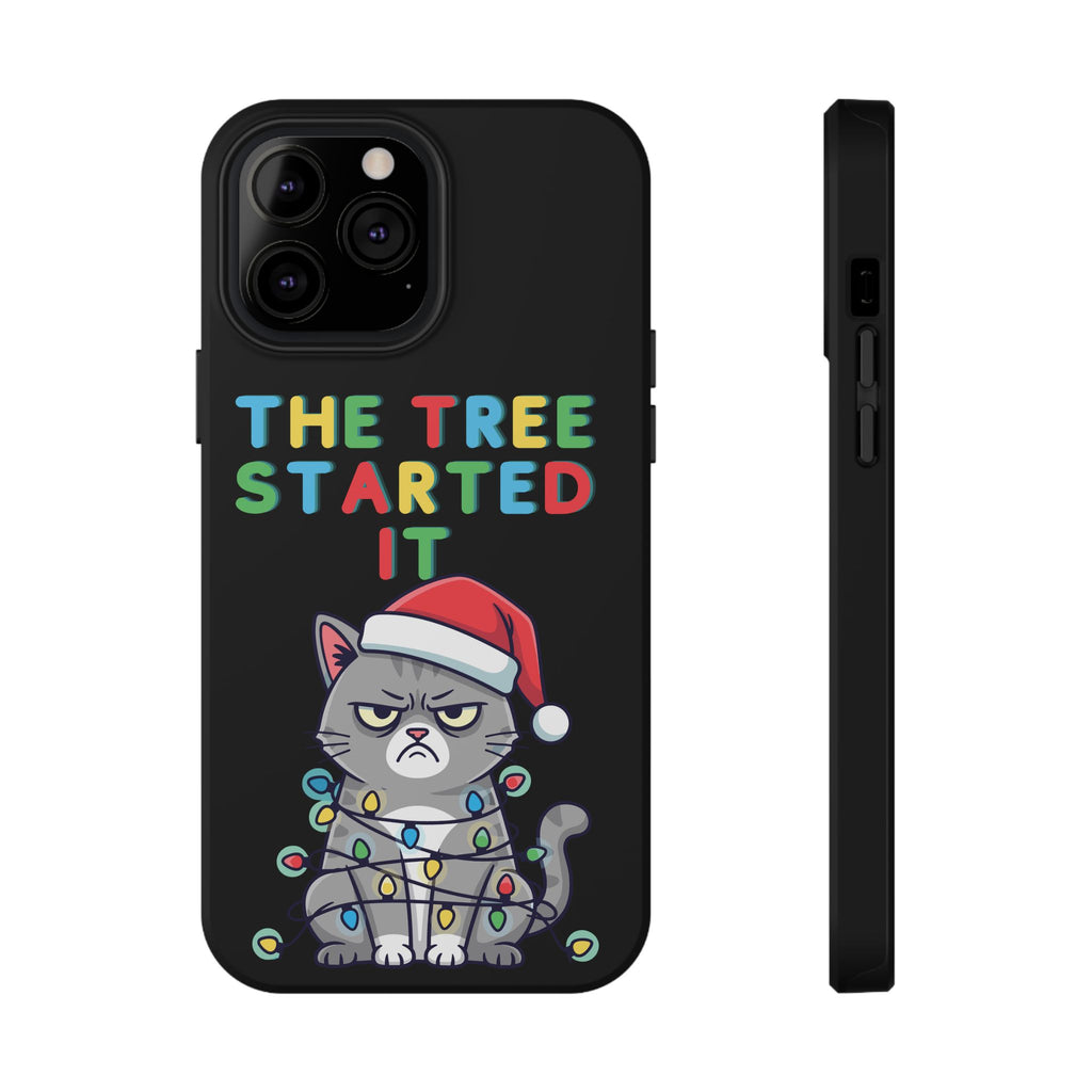 Christmas Funny Cat Case | iPhone Samsung | Christmas Phone Case