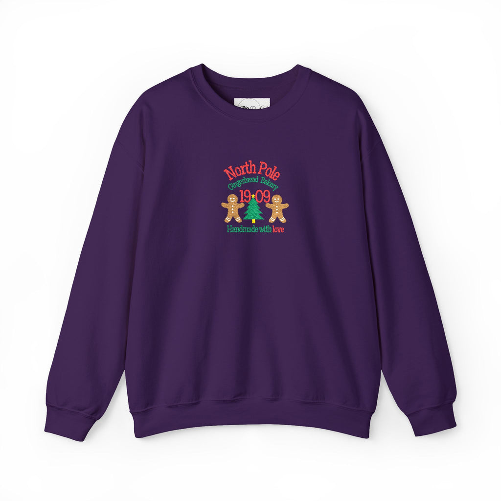 Embroidered North Pole Gingerbread | Adult Unisex | Christmas Sweatshirt