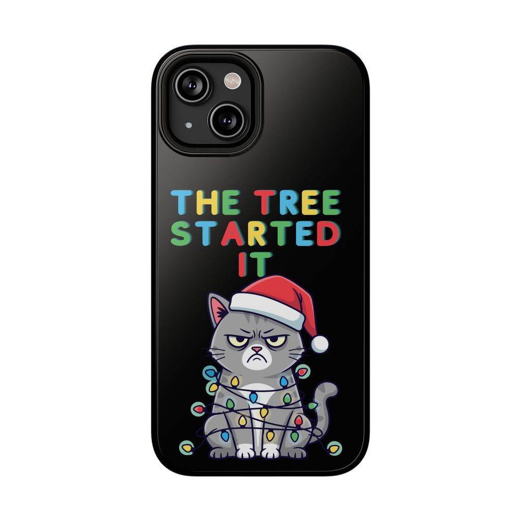 Christmas Funny Cat Case | iPhone Samsung | Christmas Phone Case