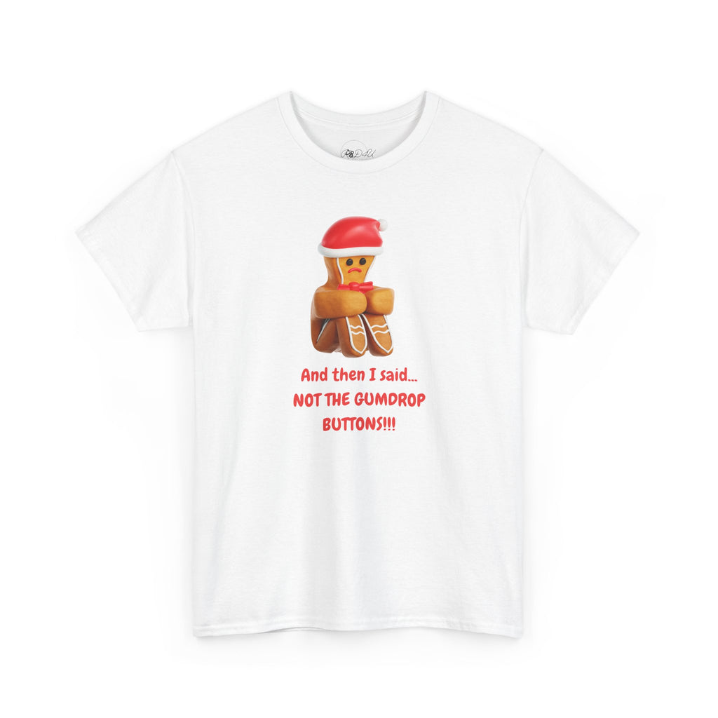 Gumdrop Button Gingerbread | Adult Unisex | Christmas T-Shirt
