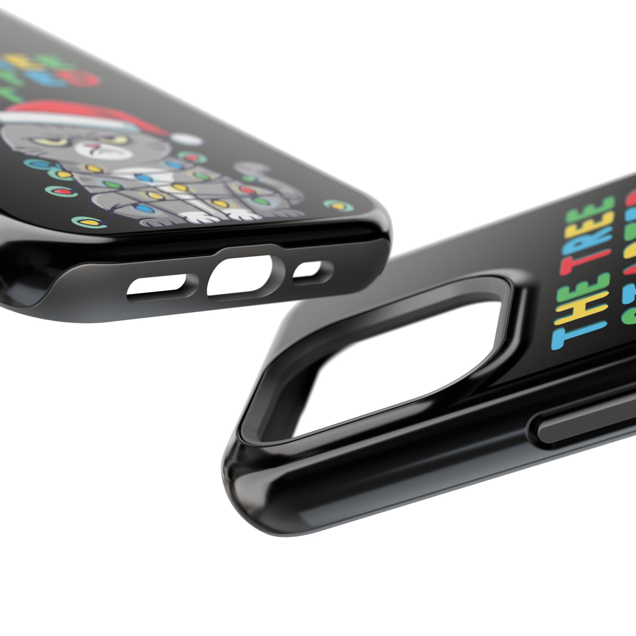 Christmas Funny Cat Case | iPhone Samsung | Christmas Phone Case