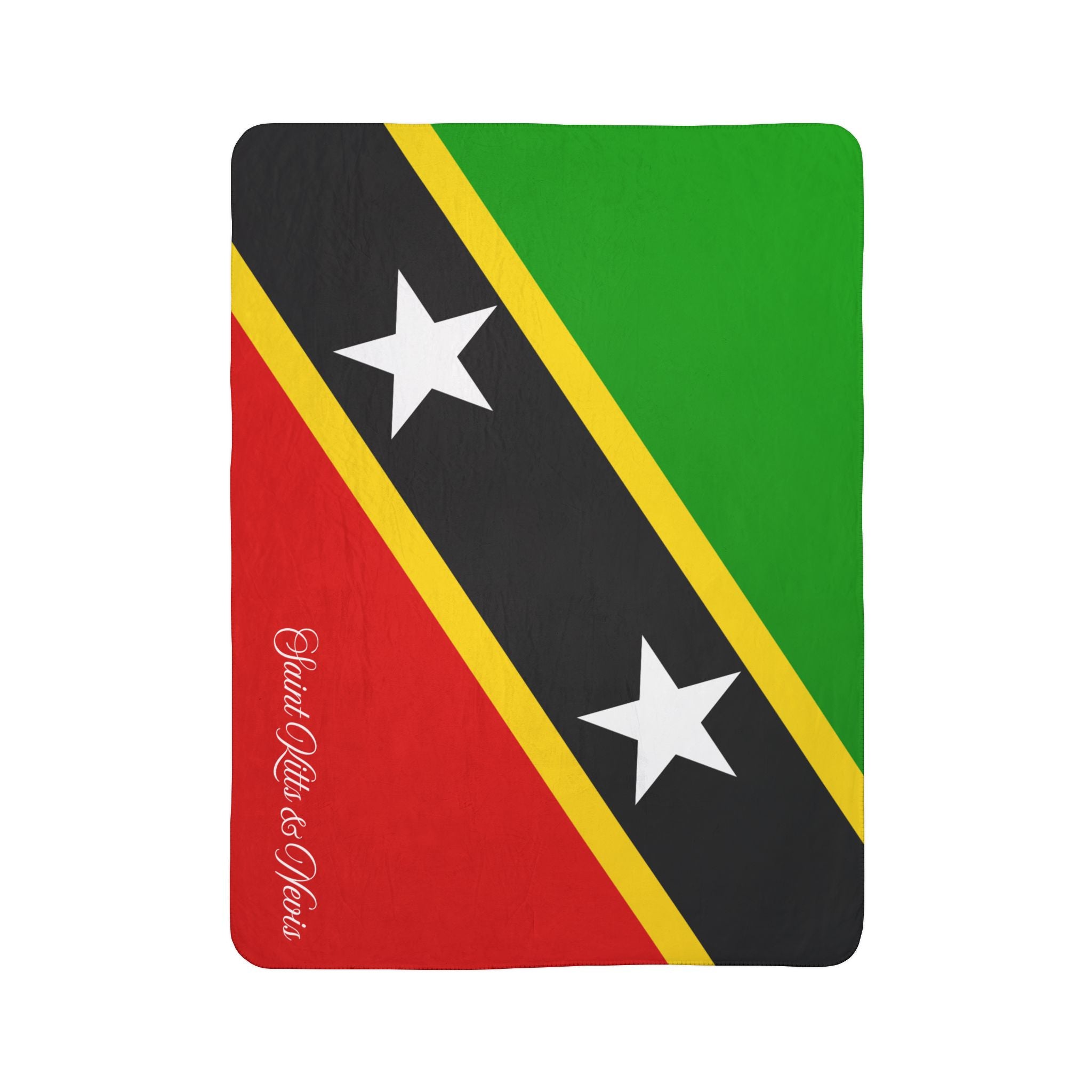 Saint Kitts and Nevis Sherpa Fleece | SKN Pride | Sherpa Fleece Blanket