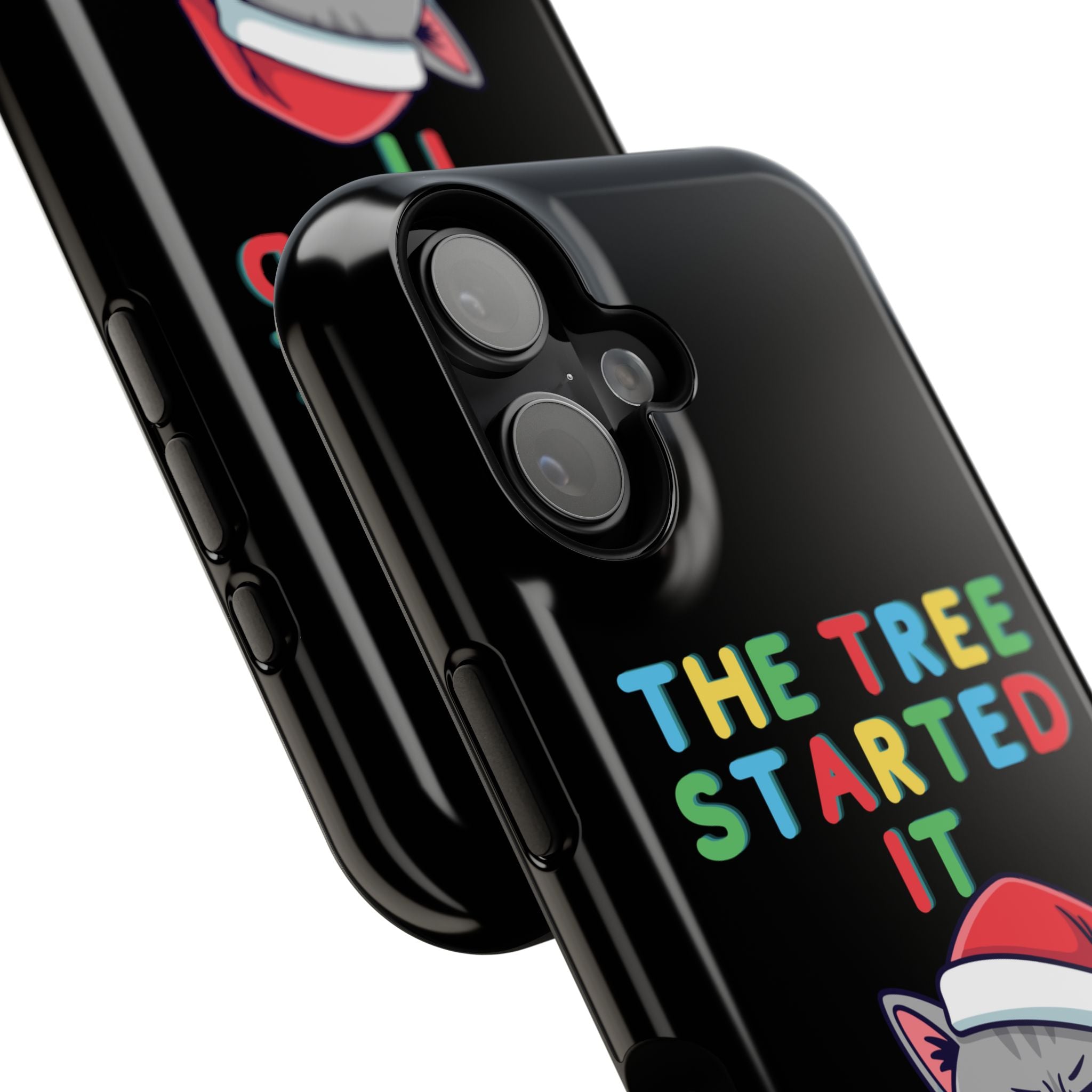 Christmas Funny Cat Case | iPhone Samsung | Christmas Phone Case