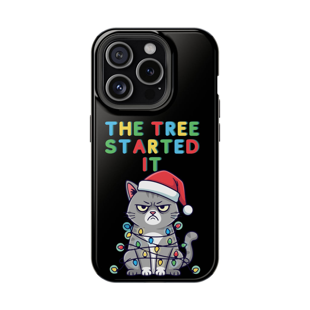Christmas Funny Cat Case | iPhone Samsung | Christmas Phone Case