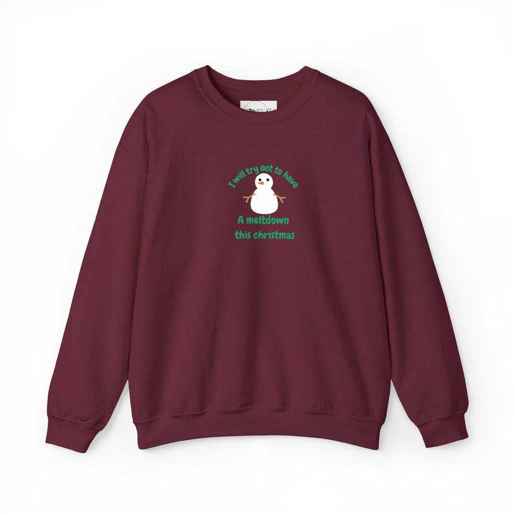 Meltdown Snowman | Adult Unisex | Christmas Sweatshirt