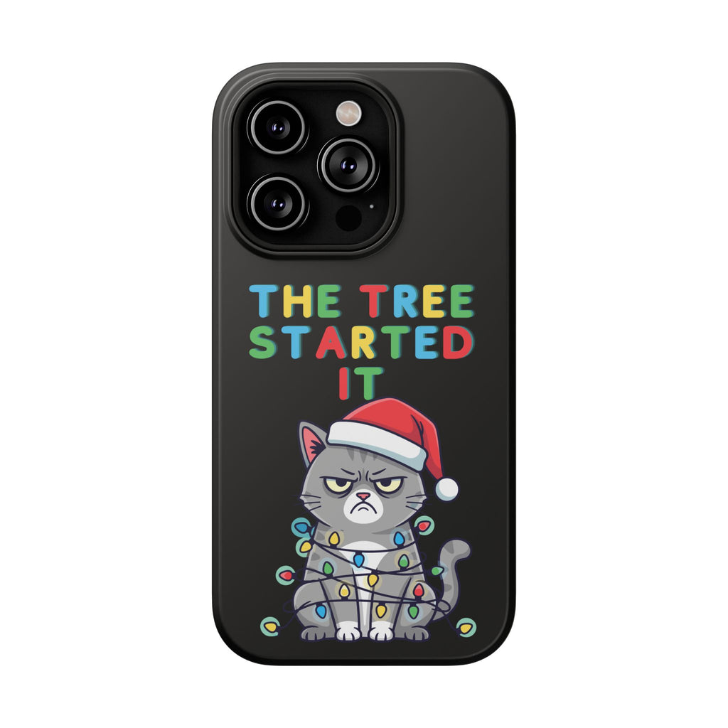 Christmas Funny Cat Case | iPhone Samsung | Christmas Phone Case